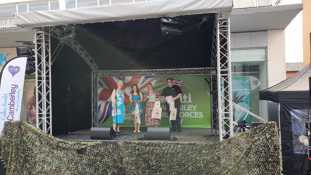 Local Hero Award at Love Camberley's annual Armed Forces Day Event
